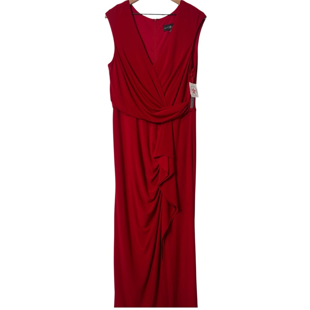 BETSEY ADAM RED WOMEN PARTY COCKTAIL DRESS SIZE 16 BRAND NEW WITH TAGS